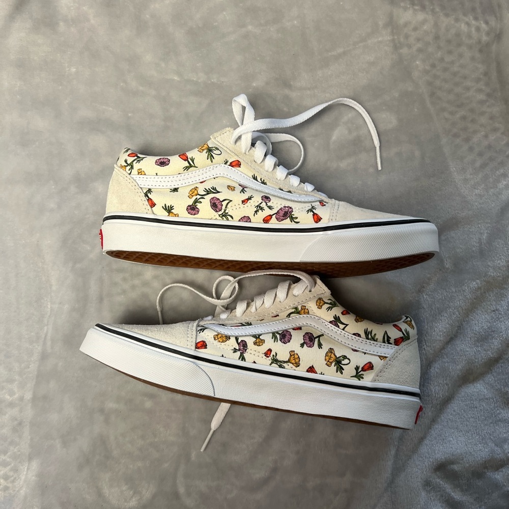 Floral vans size 9 women’s